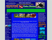 Tablet Screenshot of oahudiving.com